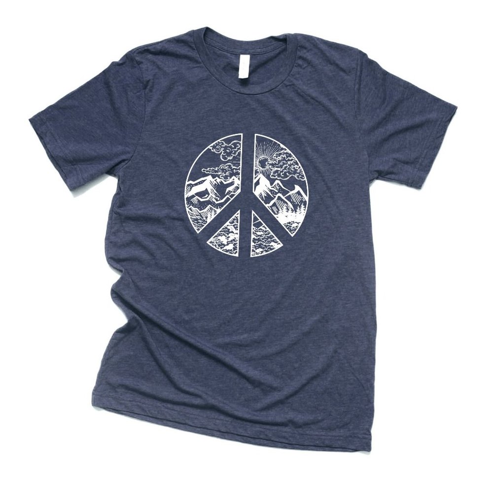 Peace Sign T Shirt Graphic Tees for Women Shirts